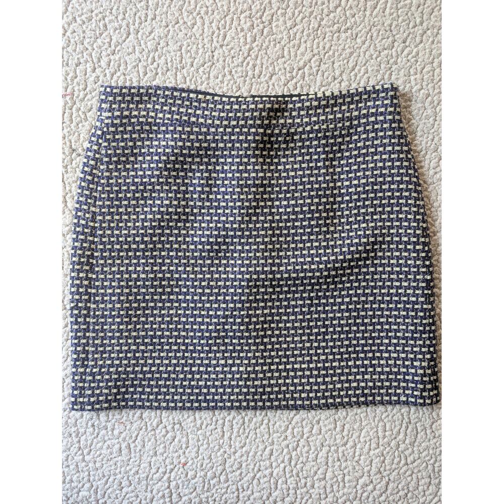 J Crew Mini Skirt Double 00 XXS Silk Blend